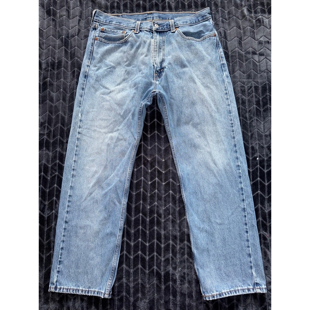 Levi's Men's 505 Jean Regular Fit Straight Leg Blue Denim Size 36